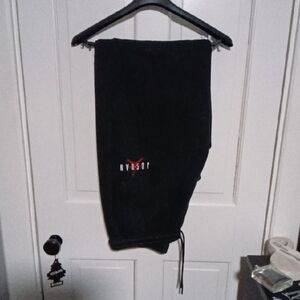 Jordan Black Sweatpants with Red Jumpman Detail